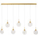 Briselle LED 5.75 inch Legacy Brass Pendant Ceiling Light