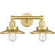 Railraod 2 Light 17 inch Satin Gold Bath Vanity Light Wall Light