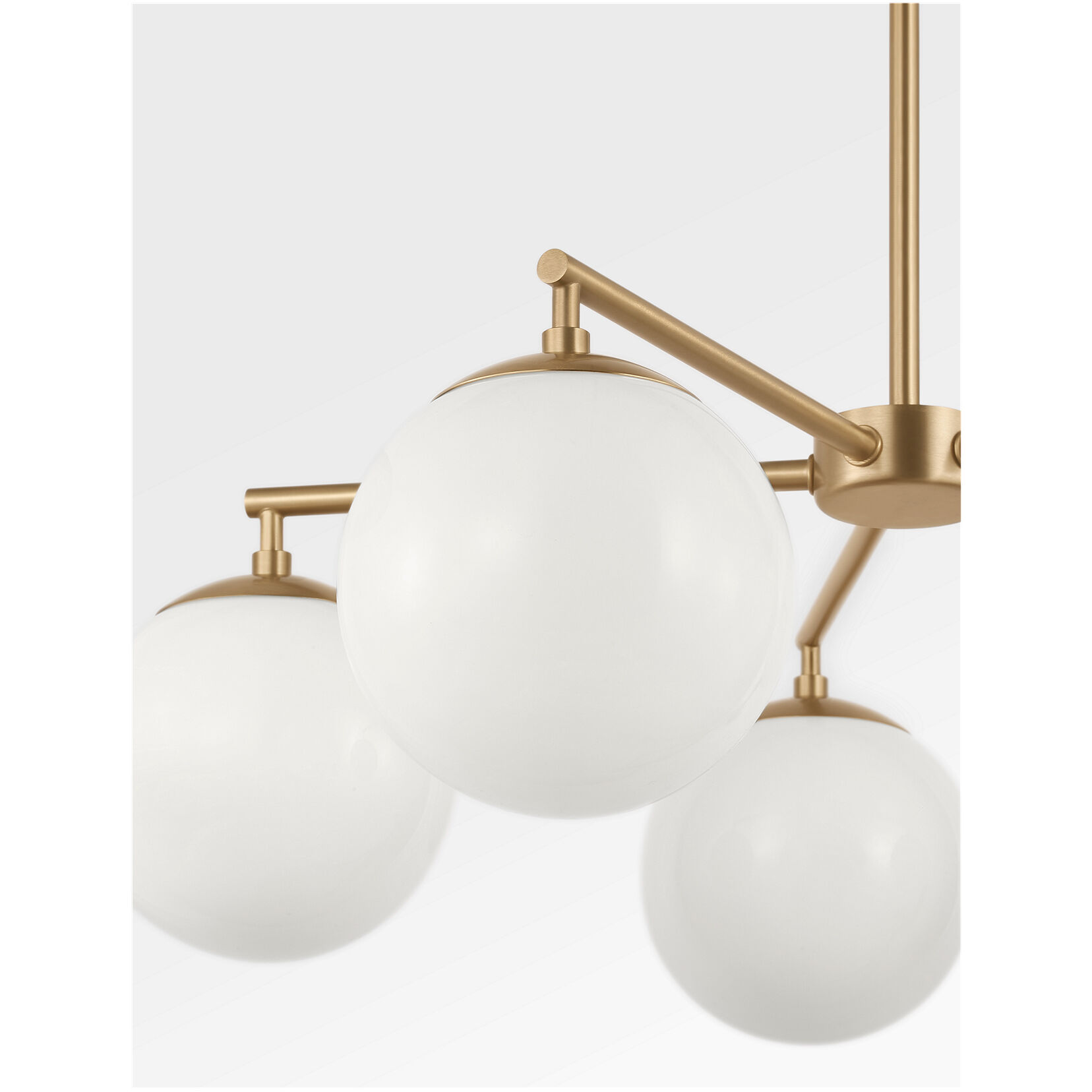 Nube LED 26 inch Satin Brass Chandelier Ceiling Light