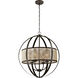 Diffusion 4 Light 24 inch Oil Rubbed Bronze Chandelier Ceiling Light