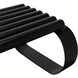 Satish Matte Black Bench