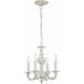 Paris Market 4 Light 13.5 inch Antique White Mini Chandelier Ceiling Light