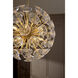 Maya 12 Light 30 inch Unlacquered Brass Chandelier Ceiling Light in Clear