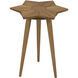 Petal 26 X 20 inch Gold Teak Side Table