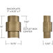 Jude 2 Light 10.75 inch Mystic Luster ADA Sconce Wall Light