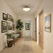 Xander 2 Light 16.25 inch Vibrant Gold Flush Ceiling Light in Vibrant Gold and Blue