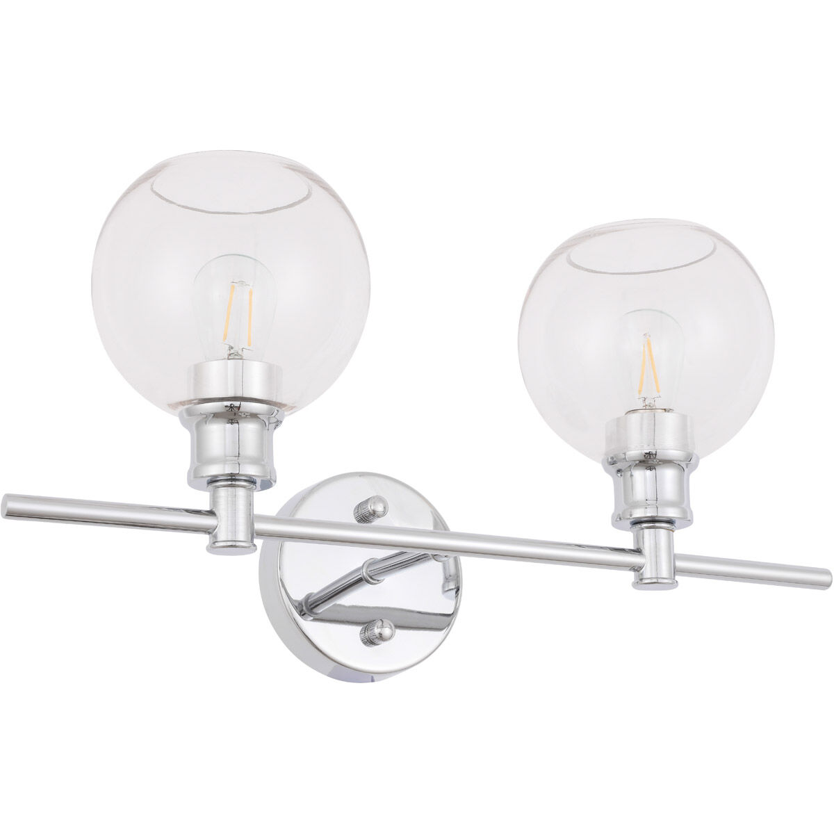 Collier 2 Light 19 inch Chrome Wall sconce Wall Light