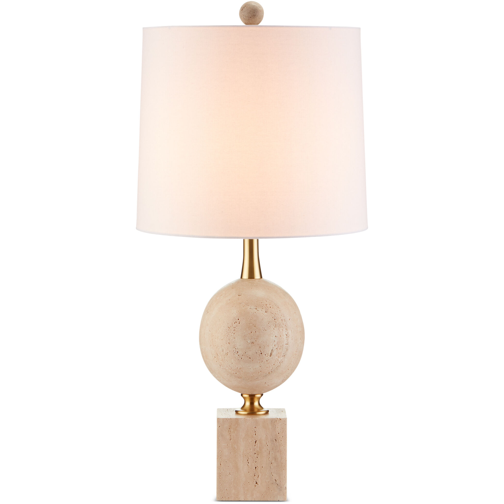 Adorno 32.25 inch 150 watt Natural/Beige/Antique Brass Table Lamp Portable Light