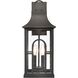 Triumph 2 Light 21 inch Textured Black Outdoor Wall Sconce