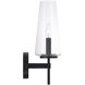 Aaron 1 Light 5 inch Matte Black Sconce Wall Light