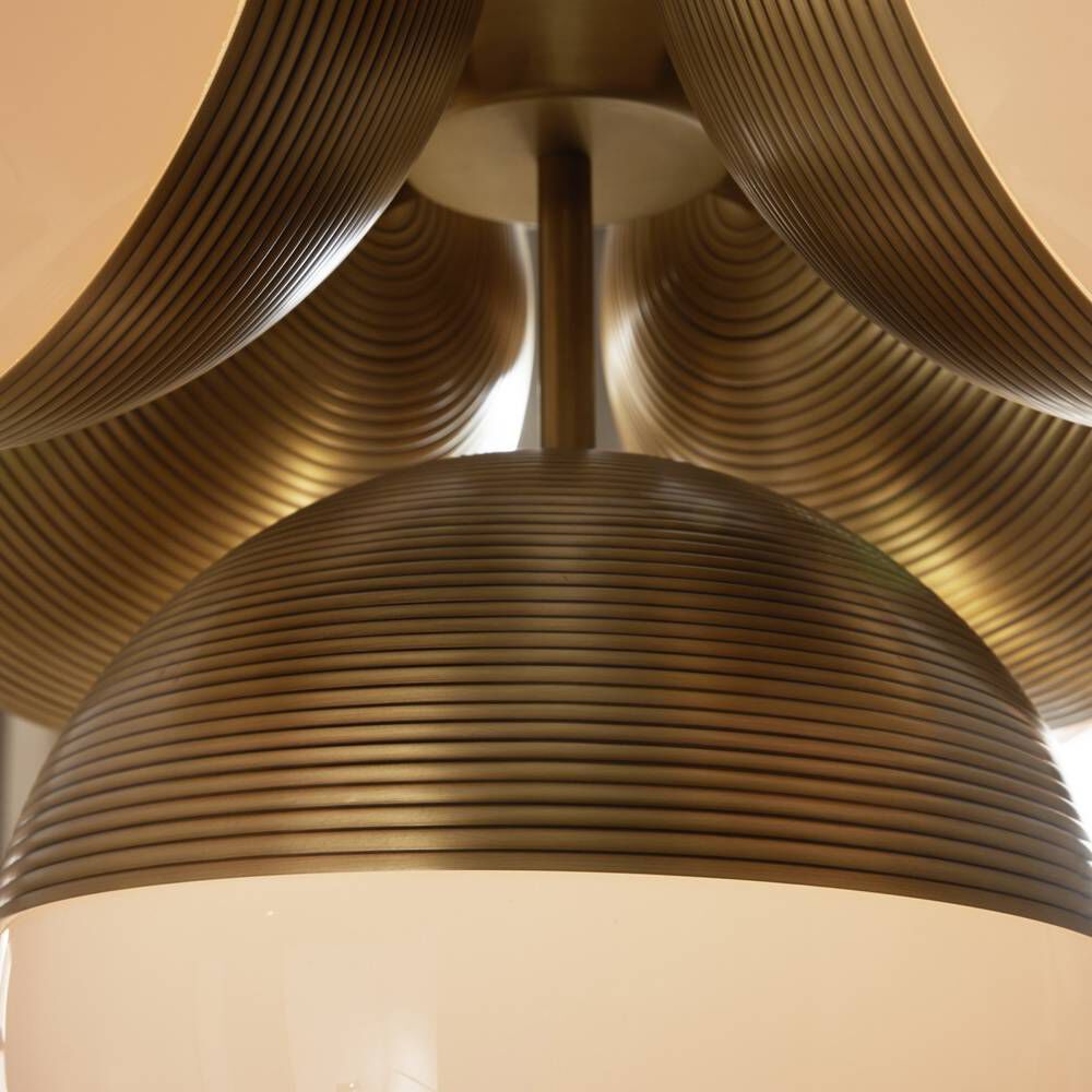 Baptiste 5 Light 30 inch Antique Brass Chandelier Ceiling Light