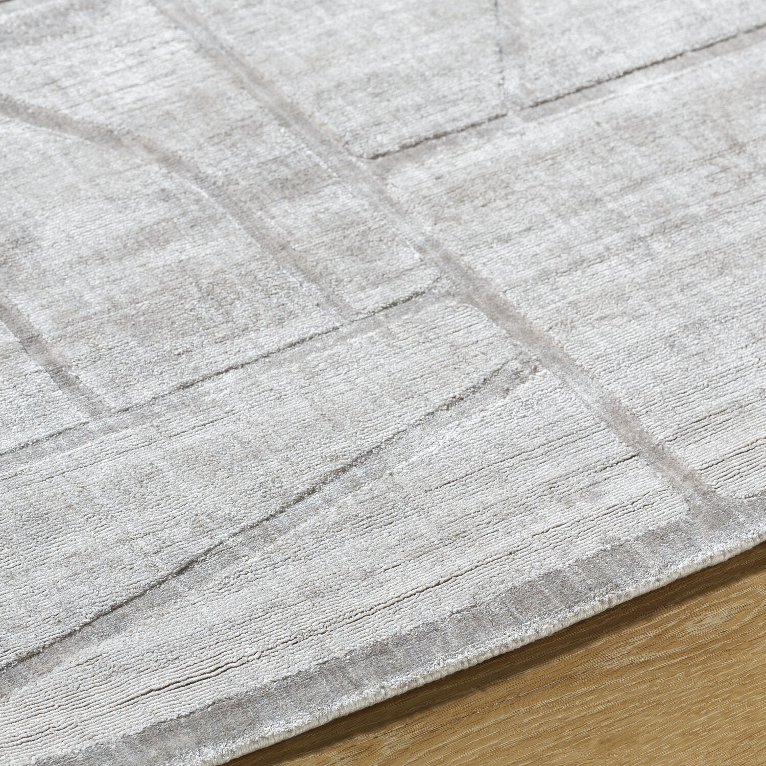 Pier 90 X 60 inch Light Silver / Slate / Silver Handmade Rug in 5 x 8