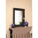 Barcelona 46 X 32 inch Glossy Black Wall Mirror