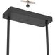 Manhattan LED 48 inch Matte Black Linear Chandelier Ceiling Light