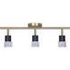 Elsee 3 Light Black/Gold Track Lighting Ceiling Light