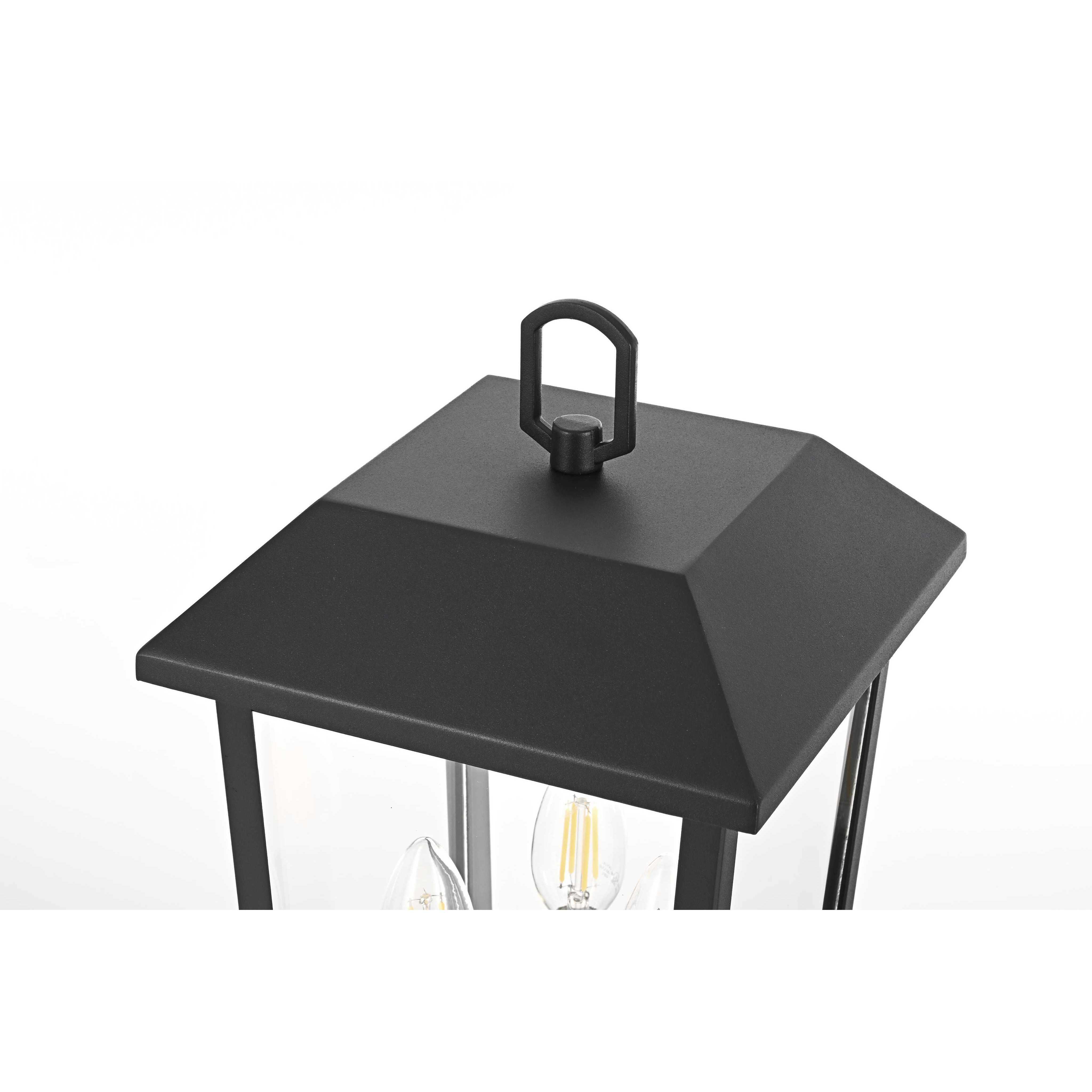 Riggs 3 Light 18 inch Black Outdoor Post Light