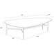 Kiernan 56 X 39.75 inch Black / Matte Black Coffee Table