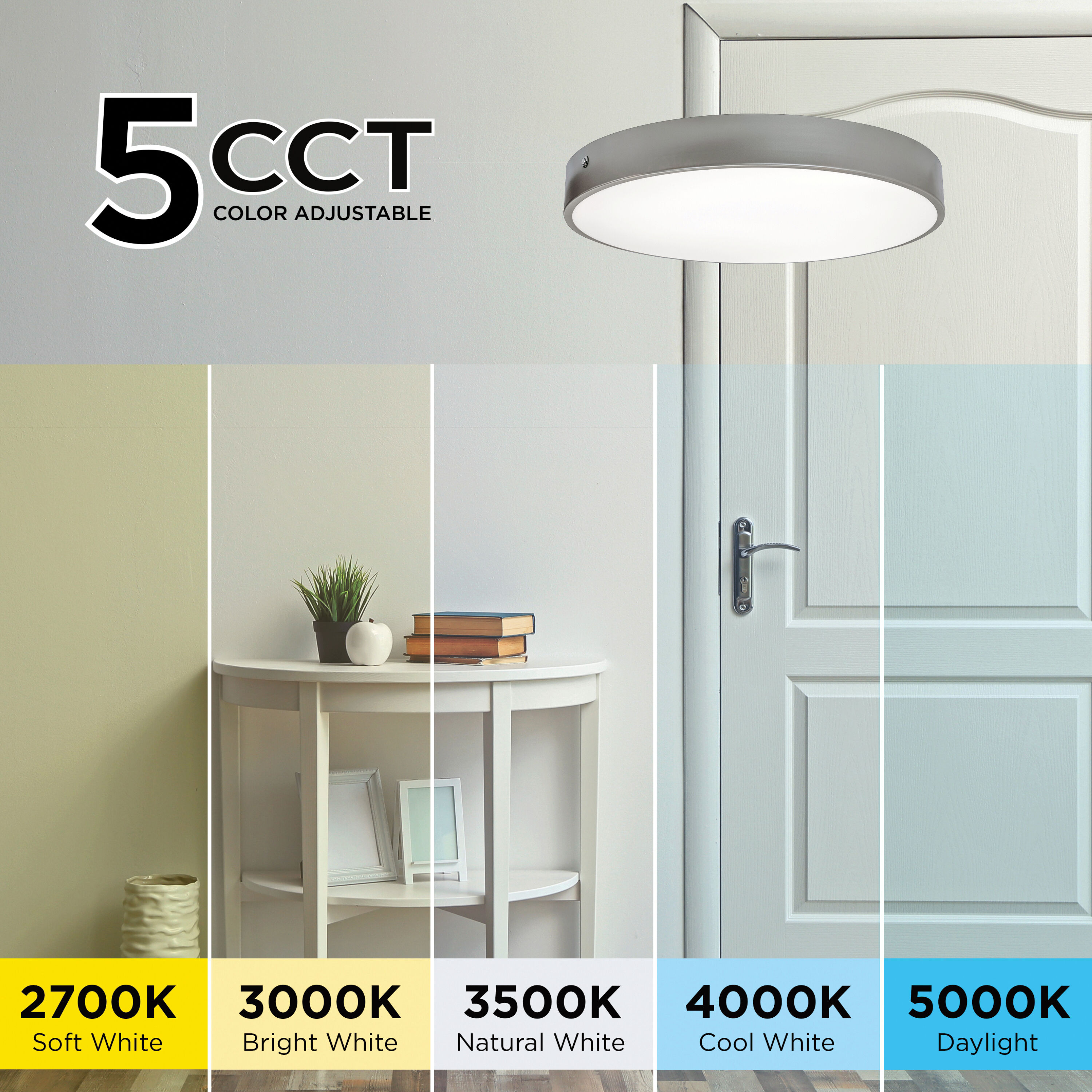 Bailey LED 24 inch Black Flush Mount Ceiling Light