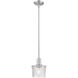 Arcadia Niagara 1 Light 6.5 inch Brushed Satin Nickel Mini Pendant Ceiling Light