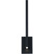 Mako LED 22 inch Black Outdoor Wall Light in 4000K