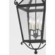 Santa Barbara County 4 Light 15 inch French Iron Outdoor Lantern