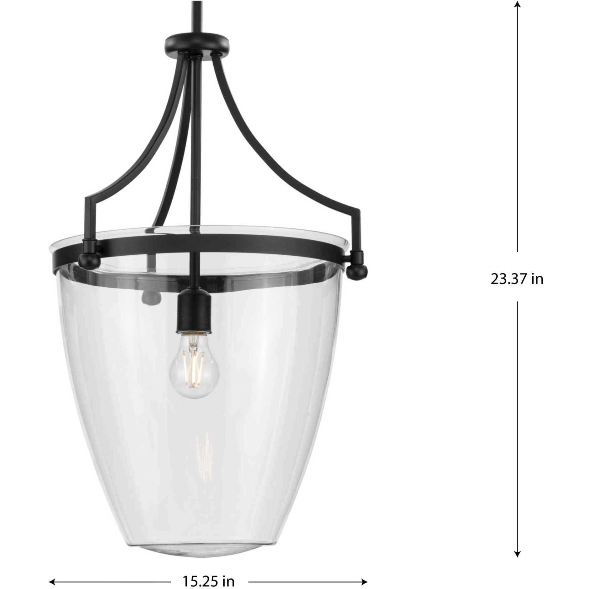 Parkhurst 1 Light 15 inch Matte Black Pendant Ceiling Light