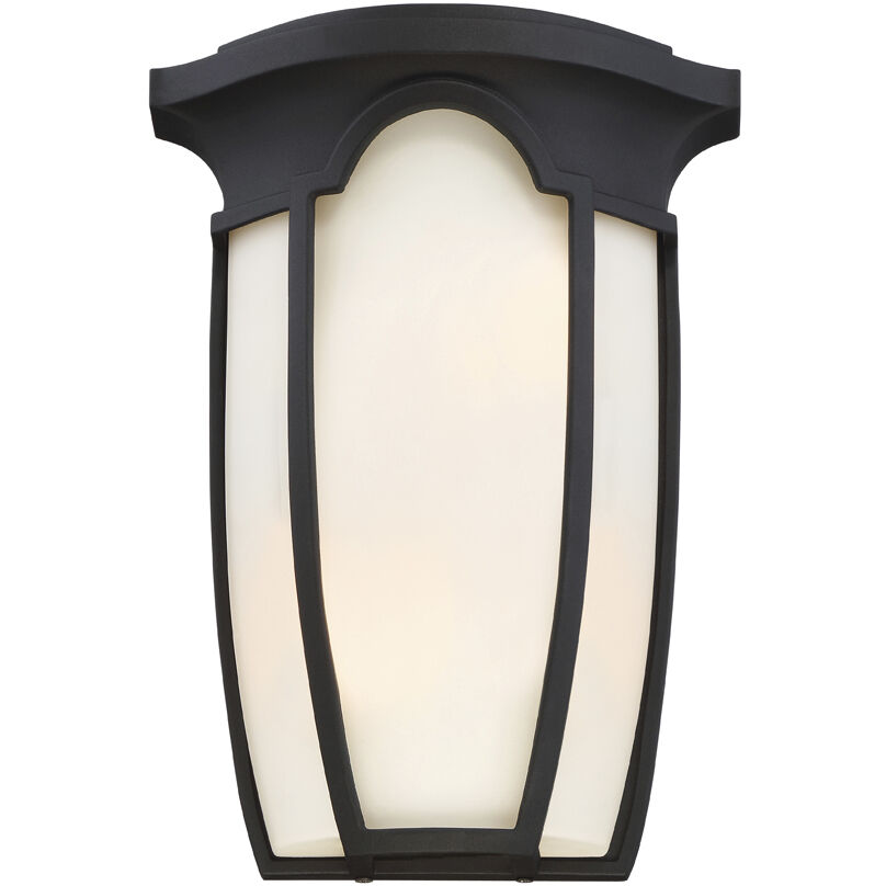 Tudor Row 2 Light 9.25 inch Black ADA Wall Sconce Wall Light, Interior/Exterior