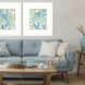 Aqua Tropical Leaves Blue and Green and Turquoise Framed Art, Propac