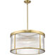 Carnaby 6 Light 24.25 inch Modern Gold Chandelier Ceiling Light