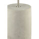 Katwijk 64 inch 100 watt Polished Concrete with Nickel Floor Lamp Portable Light