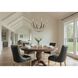 Sussex 6 Light 28.75 inch Champagne Gold and Black Chandelier Ceiling Light