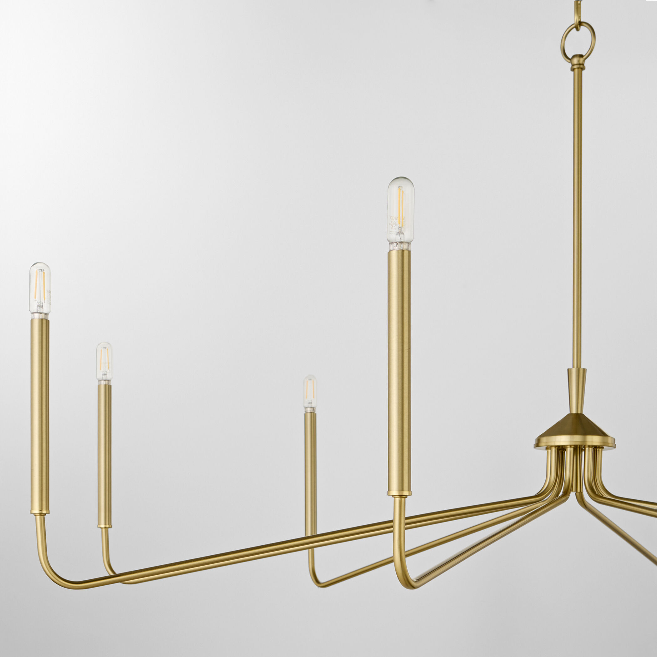Providence 8 Light 60 inch Aged Brass Chandelier Ceiling Light