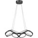 Philo LED 25.75 inch Matte Black Chandelier Ceiling Light