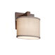 Textile LED 7 inch Brushed Nickel ADA Wall Sconce Wall Light