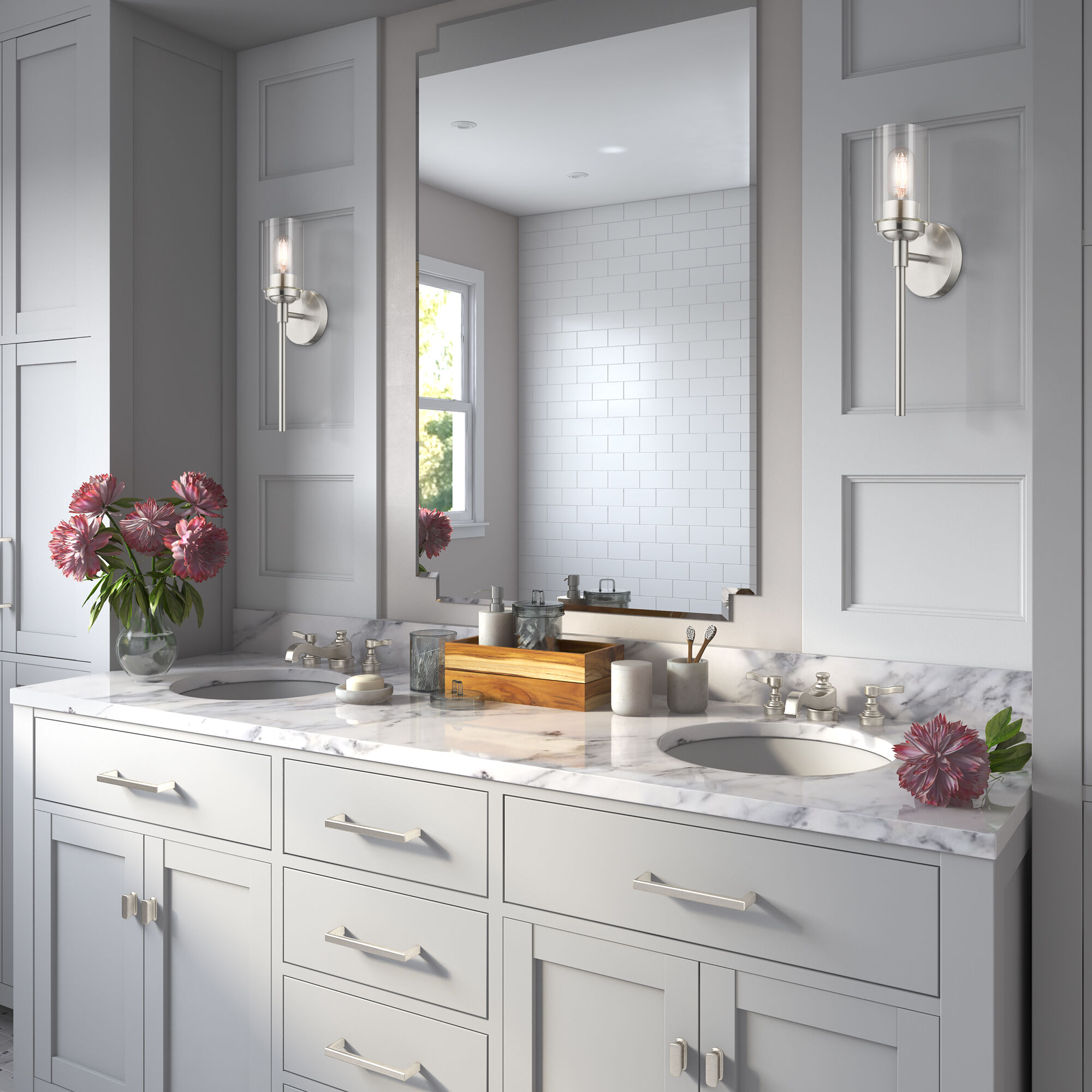 Whittier 1 Light 4.75 inch Brushed Nickel ADA Wall Sconce Wall Light, Single