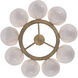 Cocoon 9 Light 28 inch Winter Brass Chandelier Ceiling Light