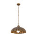 Zinnia 1 Light 24 inch Antique Brass Pendant Ceiling Light