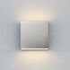 Cubed LED 5.5 inch Satin Aluminum Outdoor Wall Sconce
