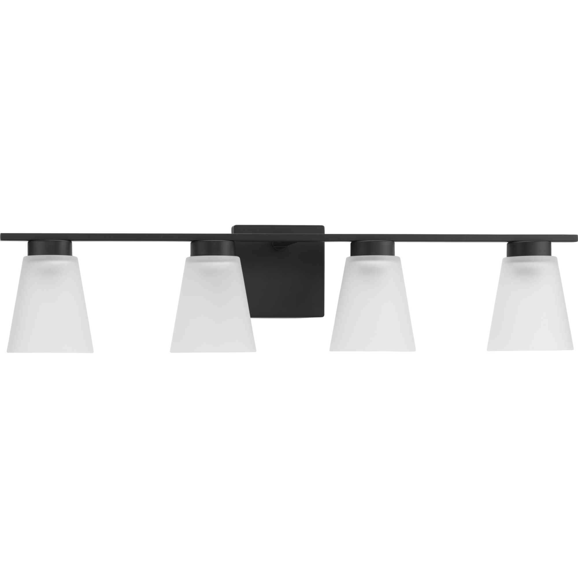 Tanner 4 Light 31.12 inch Matte Black Vanity Light Wall Light