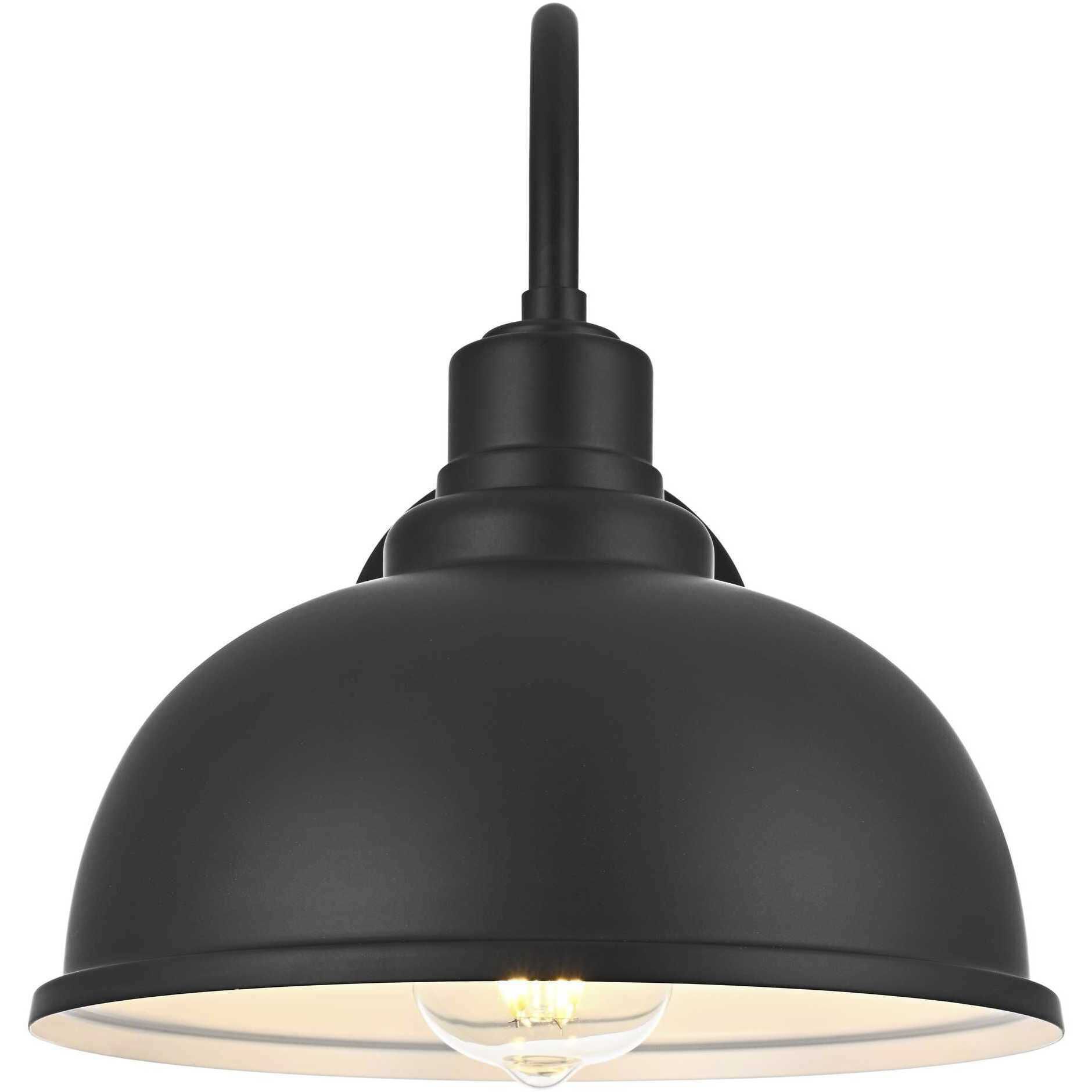 Aron 1 Light 11 inch Black Outdoor Wall Sconce