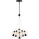 Arlo LED 22.5 inch Black Chandelier Ceiling Light