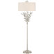 Forget-Me-Not 66 inch 100.00 watt Clear/Silver Leaf Floor Lamp Portable Light