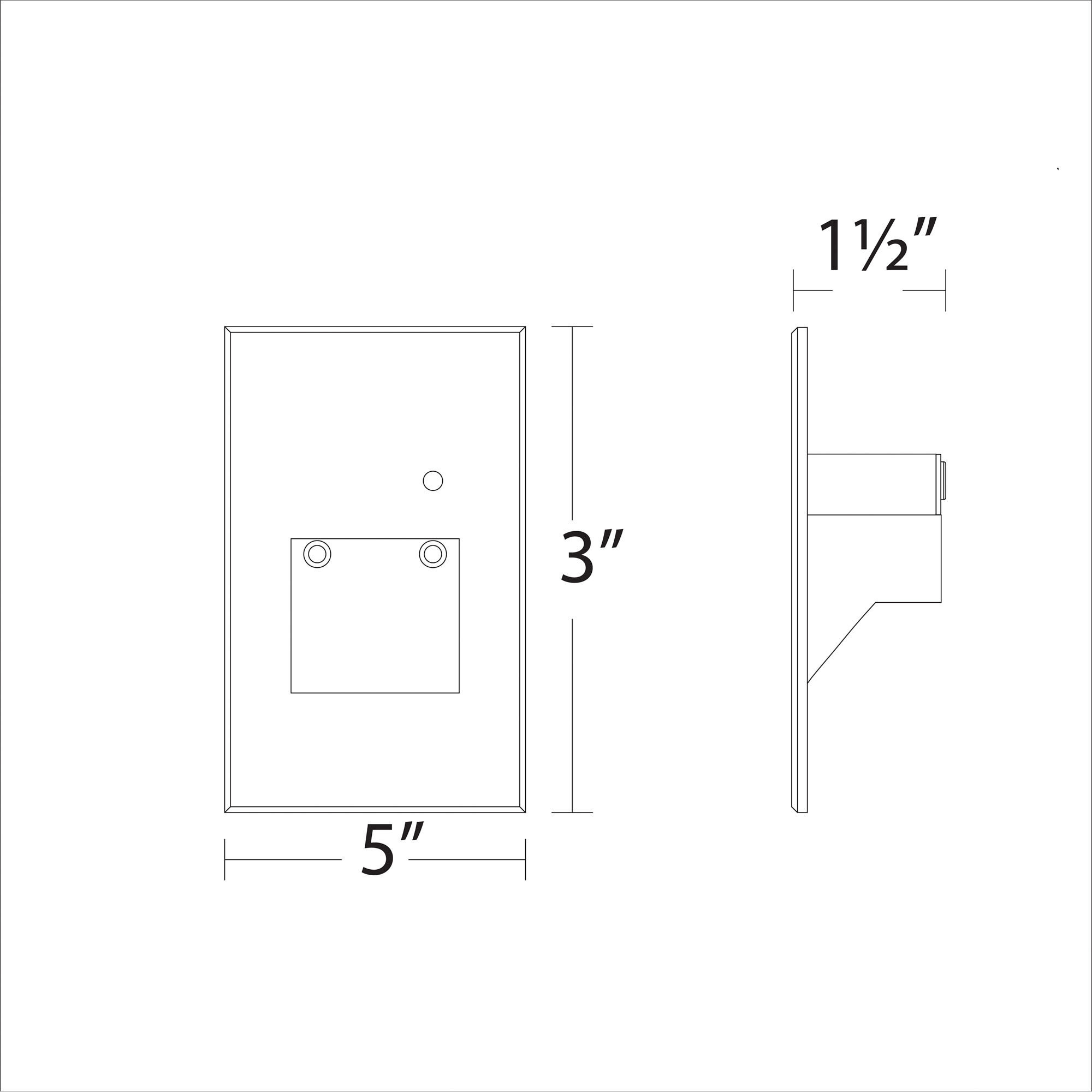 Tyler 120 3.8 watt White Step and Wall Lighting in Amber, WAC Lighting