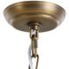 Sharon 1 Light 8.5 inch Antique Brass / Clear Glass Pendant Ceiling Light