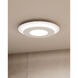 Offset LED 20 inch Textured White Flush Mount Ceiling Light