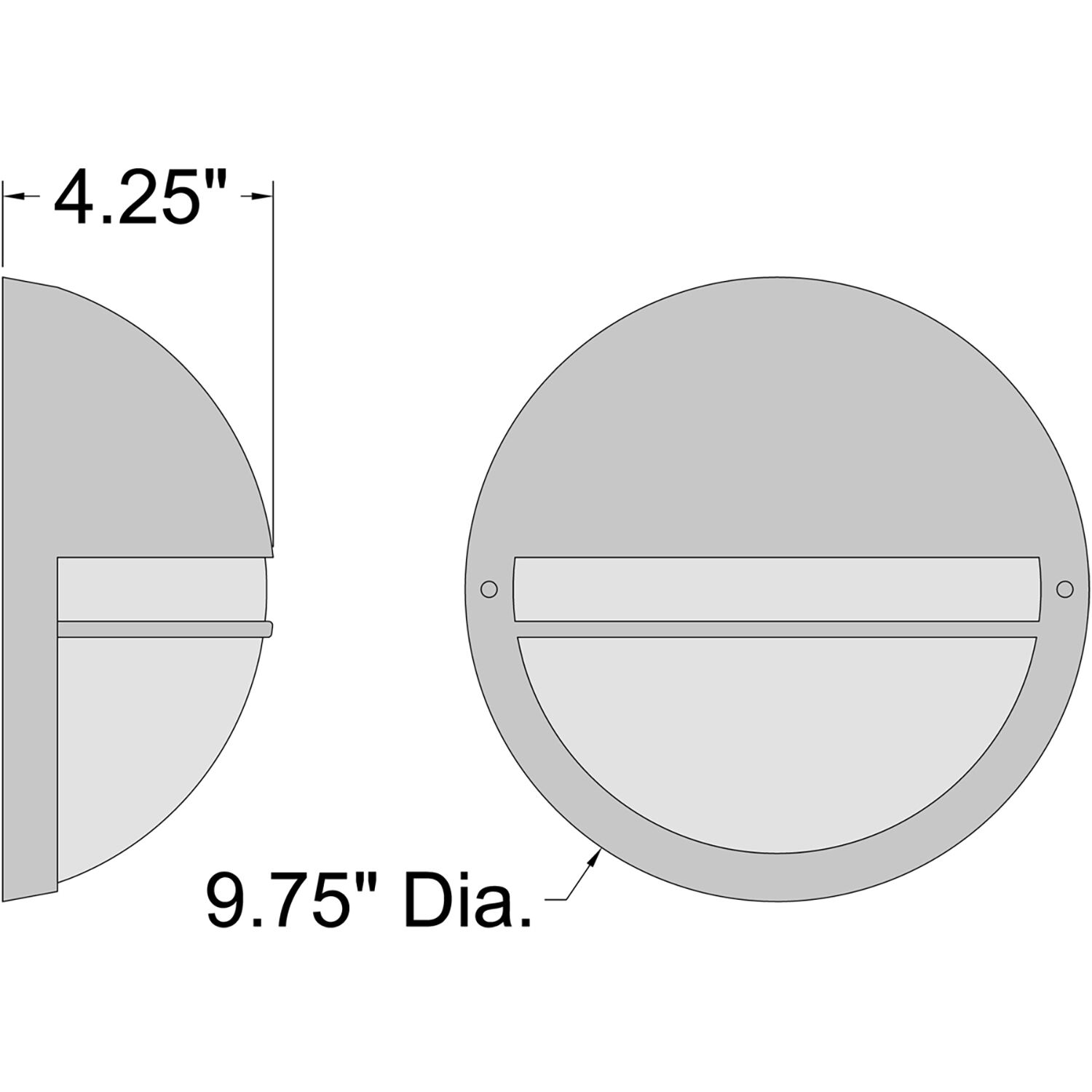 Clifton LED 9.75 inch White Outdoor Bulkhead