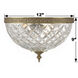 Westbury 3 Light 12 inch Olde Brass Flush Ceiling Light