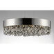 Mystic LED 24 inch Polished Chrome Single Pendant Ceiling Light in Mirror Smoke