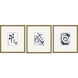 Mayhem Blue and White Framed Art