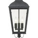 Dumont 3 Light 9.25 inch Graphite Outdoor Pendant